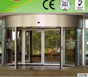 Çin Professional Flat / bent tempered glass Curved Sliding Door for Theatres Tedarikçi