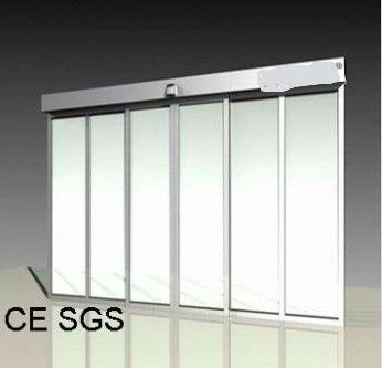 Çin Silver Aluminum frames Telescopic Sliding Door Width 3000-6000 mm Open time 0-9 s Fabrika