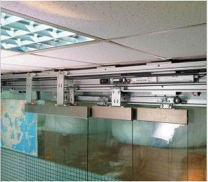 Çin Office building commercial Telescopic Sliding Door 3*100kgs - 6*100kgs 120W Motor Fabrika