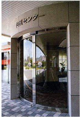 Çin Round Automatic Curved Sliding Door , hotel auto sliding glass door Distribütör
