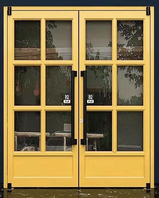 Prehang Upvc Çift Camlı Kapılar 64x80 Dış otomatik salıncak Kapılar kfc kapı