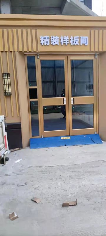 Çerçevesiz Çift Pivot Kapısı 36 Inç Otomatik Salıncak Kapı KFC Kapılar