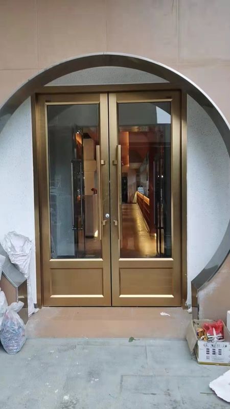 Uzaktan Kumanda Kapıları Beyaz UPVC 24 inç otomatik salıncak kapı KFC kapısı