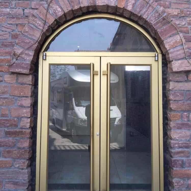 Modern İç Dekoratif Balkon Mağaza Ön Alüminyum Kapı