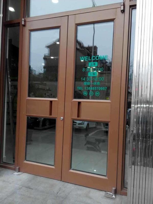 Fabrika Toptan Satış Bina Mağazası Dış Kapı Ön Kapı Kfc Kapı Kapı Giriş Alüminyum Alaşım Ticari Kapı Otomatik