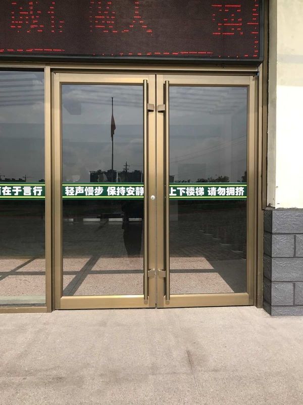 Fabrika Toptan Satış Bina Mağazası Dış Kapı Ön Kapı Kfc Kapı Kapı Giriş Alüminyum Alaşım Ticari Kapı Otomatik