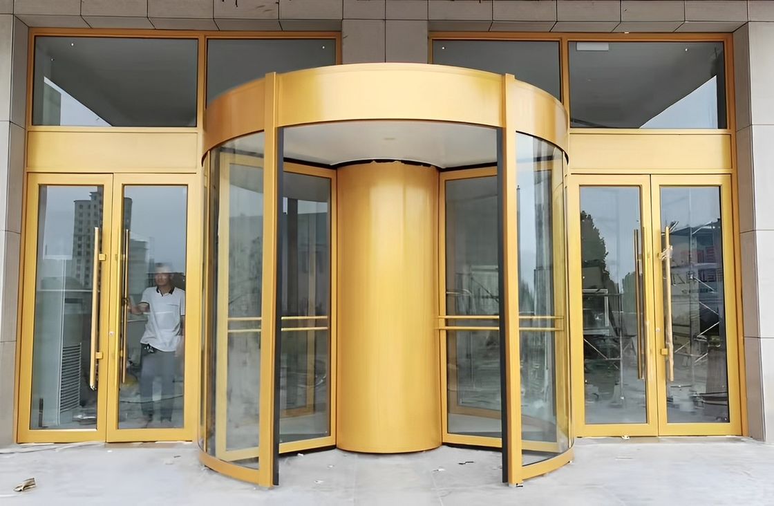 Üreticisi Otel Ticari Binanı için Tam Otomatik Döner Kapı Cam Otomatik İndüksiyon